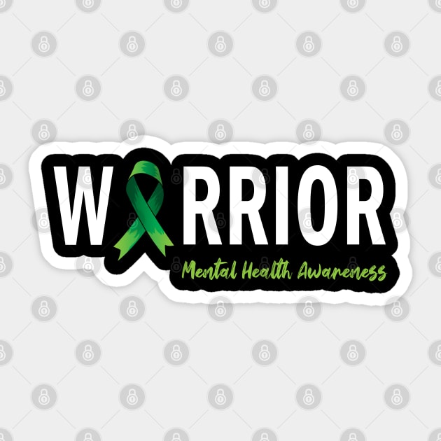 Mental Health Awareness Warrior Sticker by ArticArtac